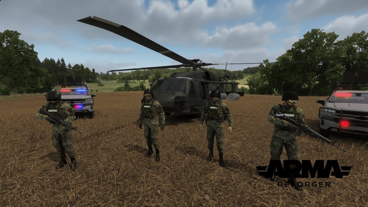Utilice el BLACK HAWK de la Fuerza aerea mexicana en el simulador de guerra ARMA REFORGER