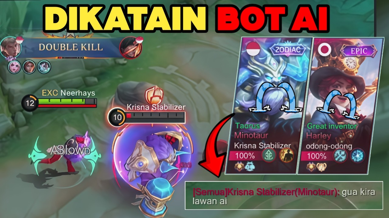 BLUM MENANG UDAH DIKATAIN BOT AI AMA MUSUH? LANGSUNG MODE SERIUS SAMPE COMEBACK!! - Mobile Legends