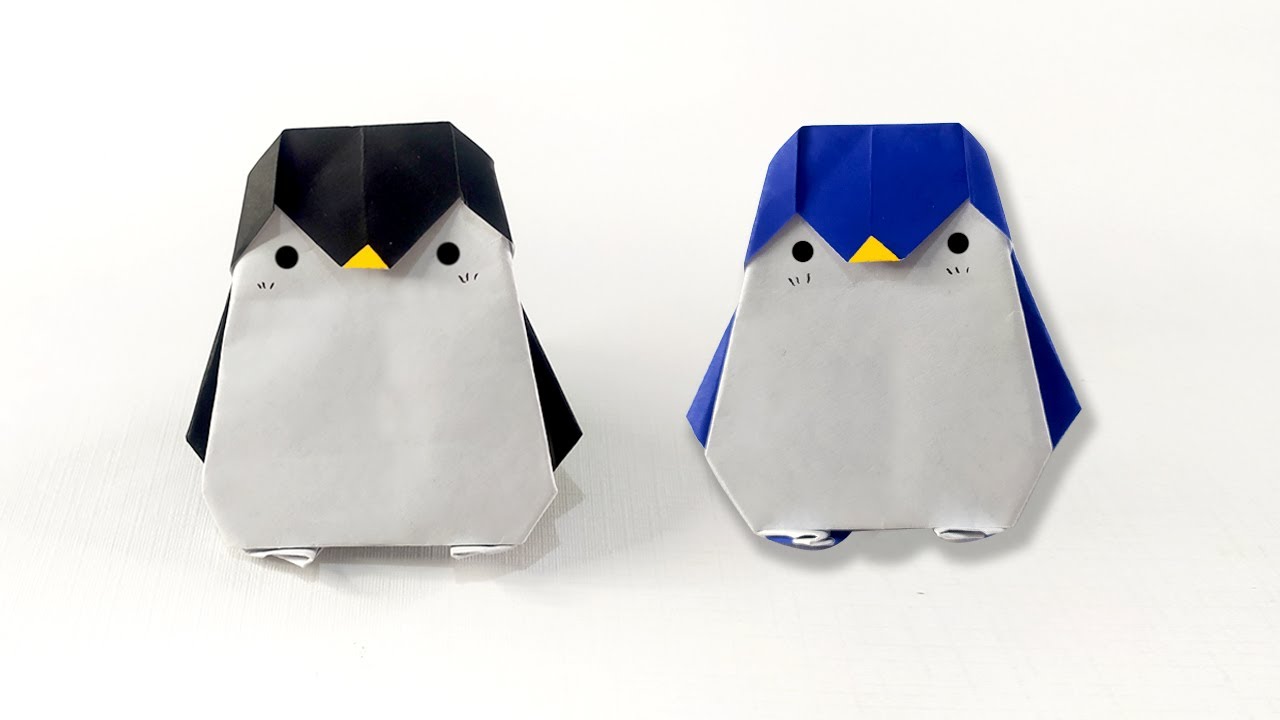 Prakarya mudah dari kertas - Origami penguin