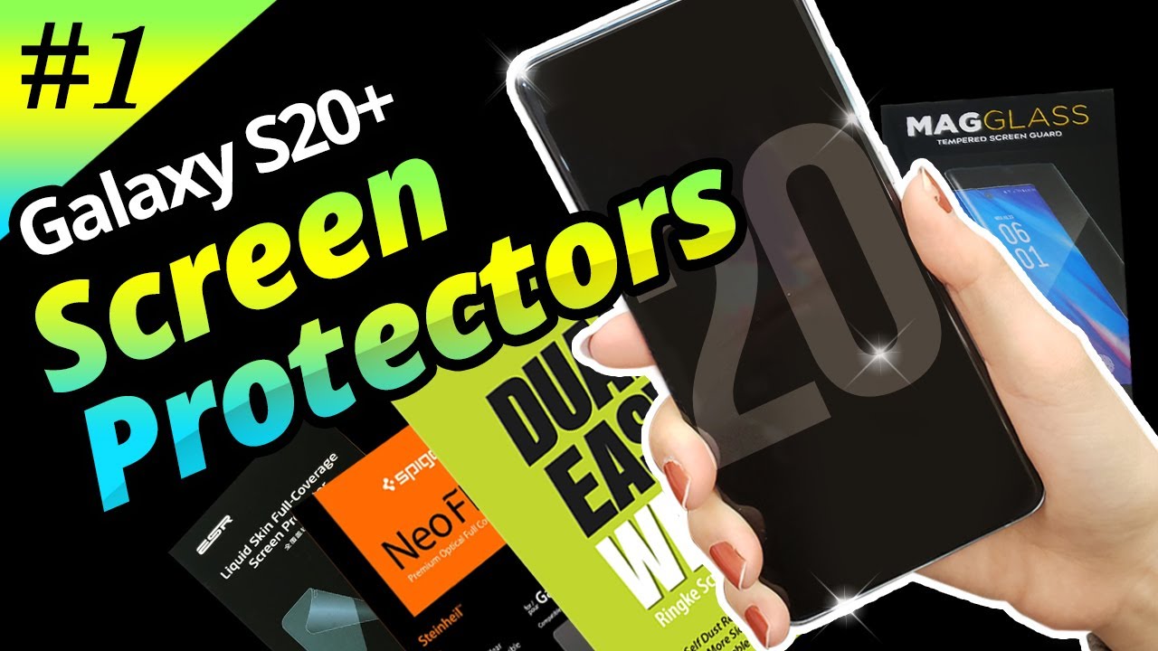 Galaxy S20 Plus Screen Protector Review! Ringke / Spigen / ESR / Megaglass
