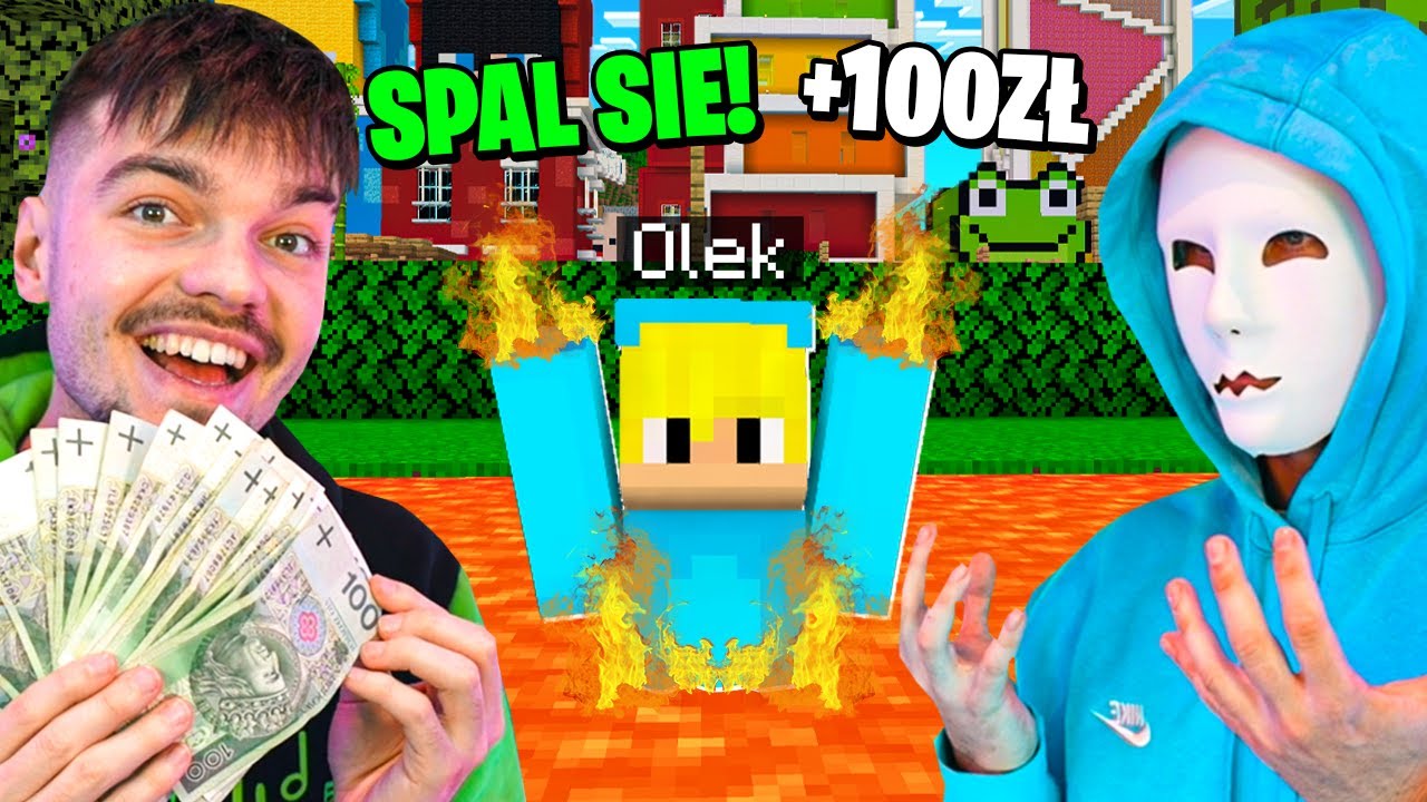 PŁACĘ OLKOWI 100ZŁ za KAŻDE ZADANIE w Minecraft!
