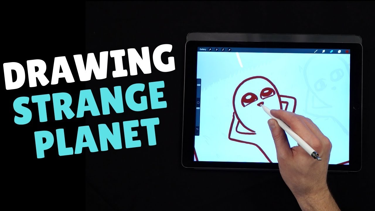 Learn the P R O C E S S of How to Draw STRANGE PLANET from Author Nathan W. Pyle
