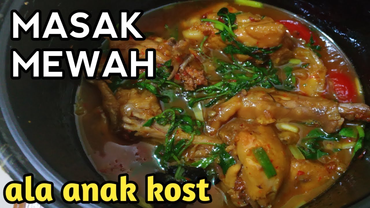 MASAK AYAM DAN CEKER WOKU PAKE RICE COOKER di hari pertama tahun 2020