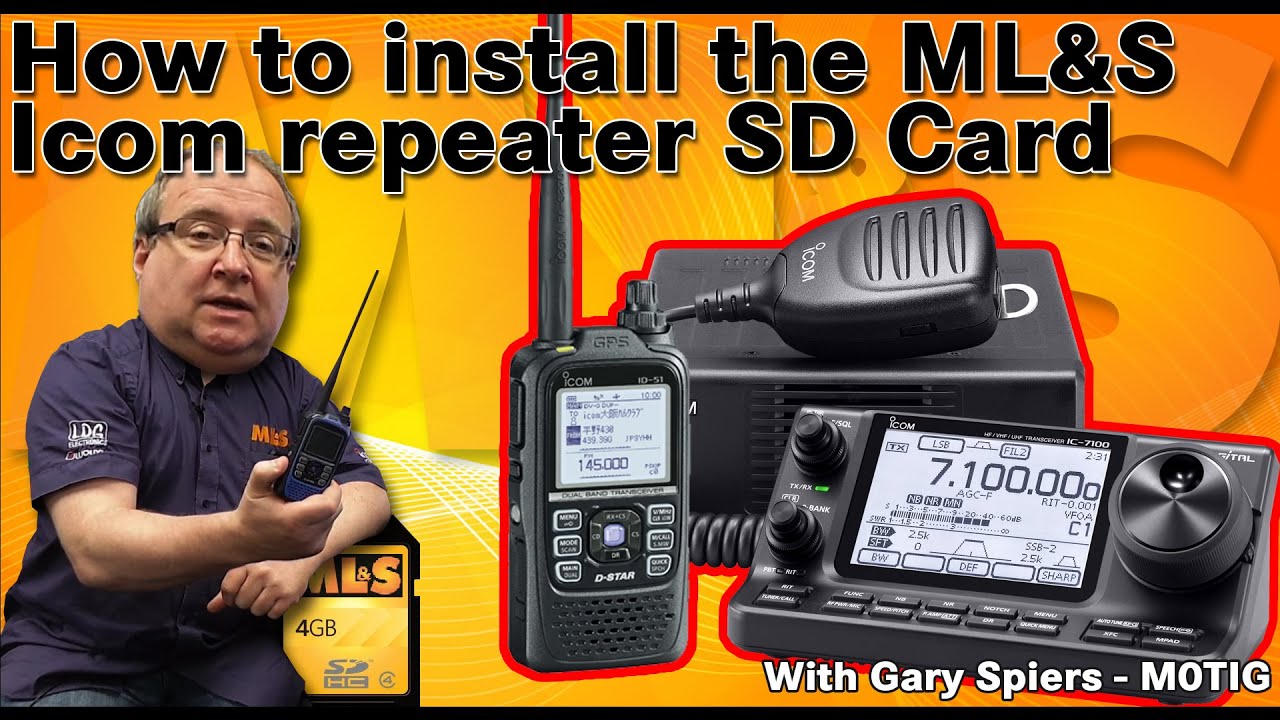 How to install the ML&S Icom Repeater SD Card at ML&S