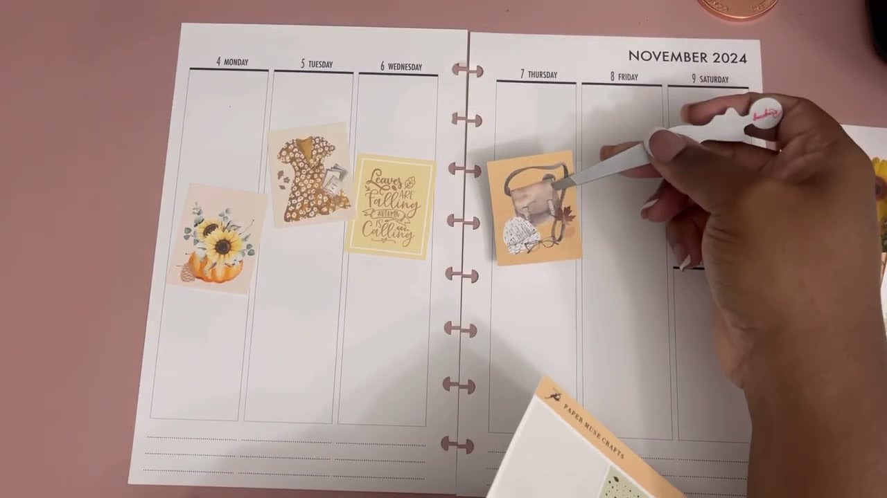 Plan With Me | Before The Pen Weekly Spread | November 4th - 10th 2024 | Half Letter Discbound