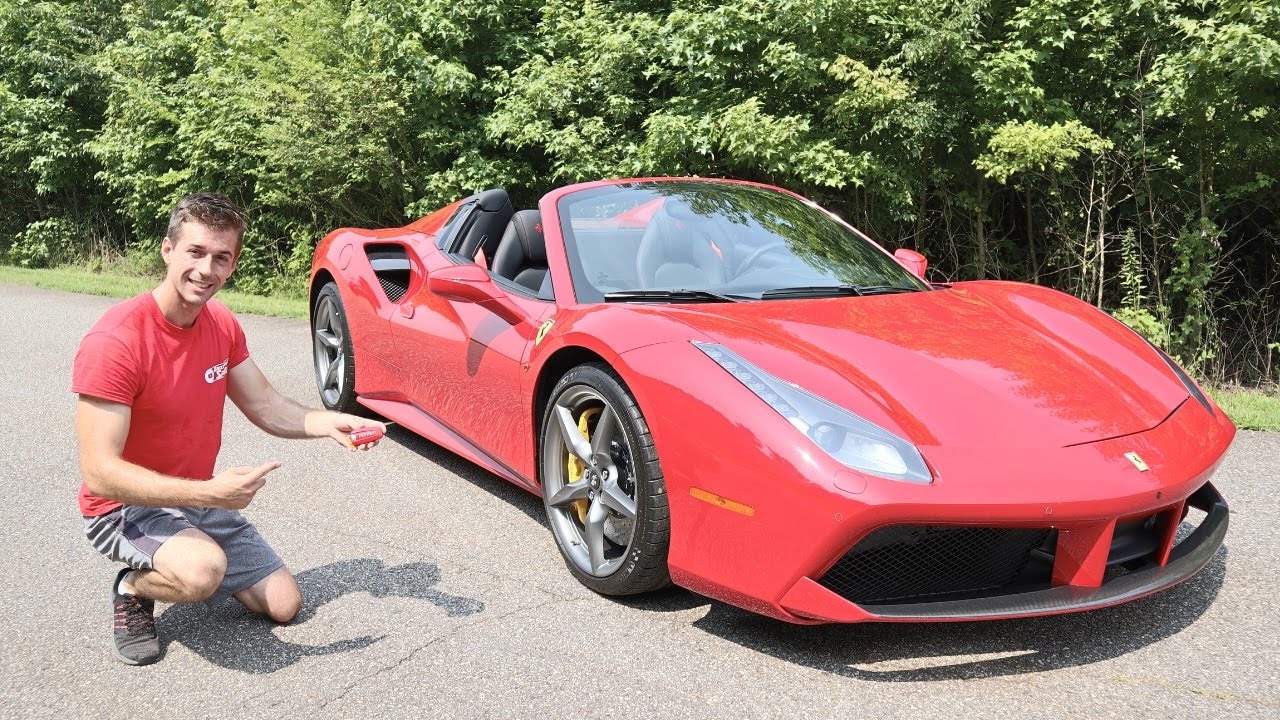 За рулём Ferrari 488 Spider! Вид от первого лица, запуск, выхлоп и тест-драйв