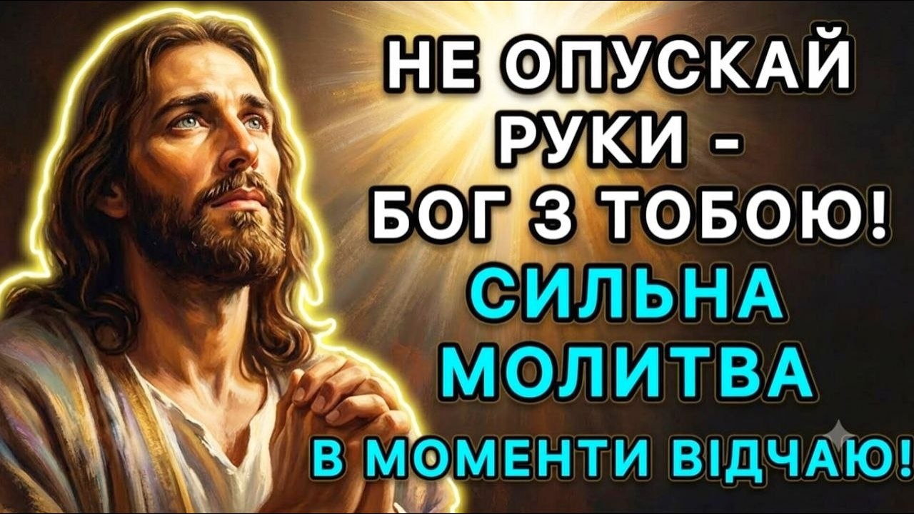 Не опускай руки – Бог з тобою! Сильна молитва в моменти відчаю!
