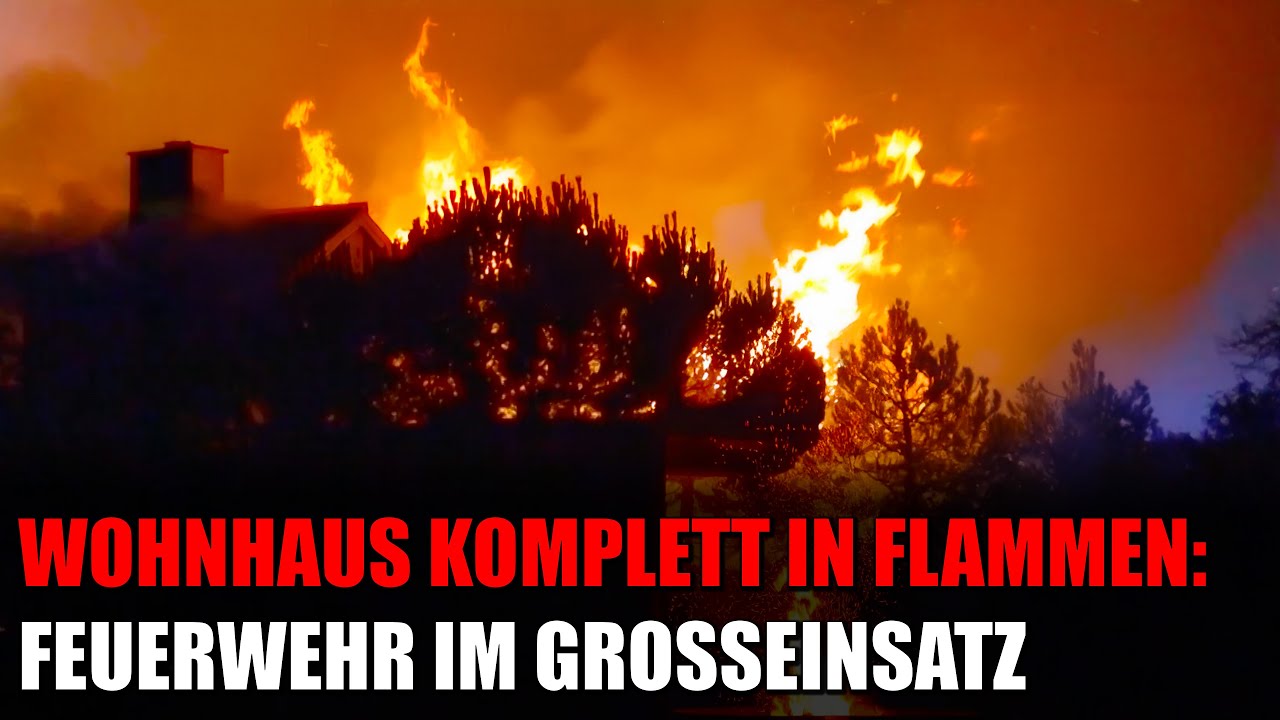 Wohnhaus steht lichterloh in Flammen: Feuerwehr Eitorf im Großeinsatz | 08.05.2024