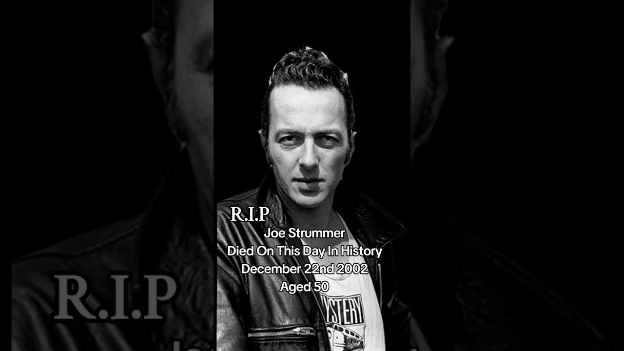 Joe Strummer Died On This Day In History R.I.P 