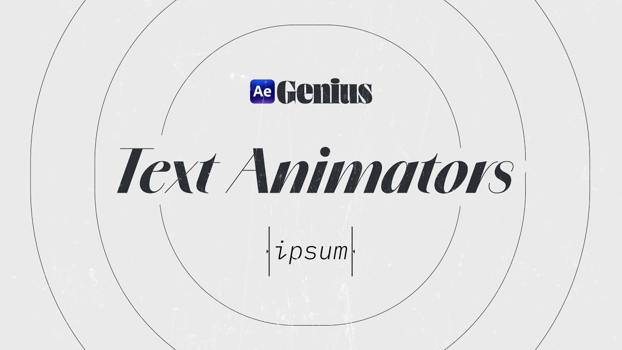 Текстовые аниматоры — суперспособность After Effects | Ae Genius