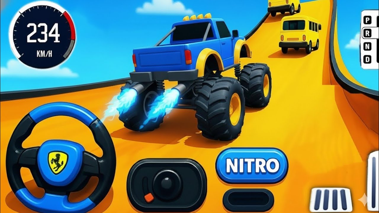 🔥🚀Gt Monster Stunt Impossible Driver -Ultimate  Bus Stunt Gt Racing - Android GamePlay