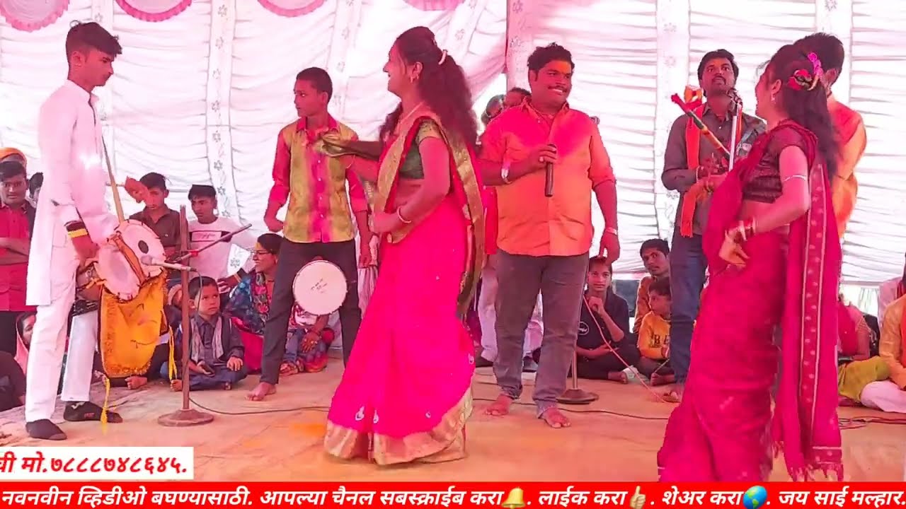 #marathijagran#jaysaimlhar मुरळीचा एकच ठेका अनिल दुधे औरंगाबादकर.  मो९८२२५५७४५१ वाकडी खंडोबाची.