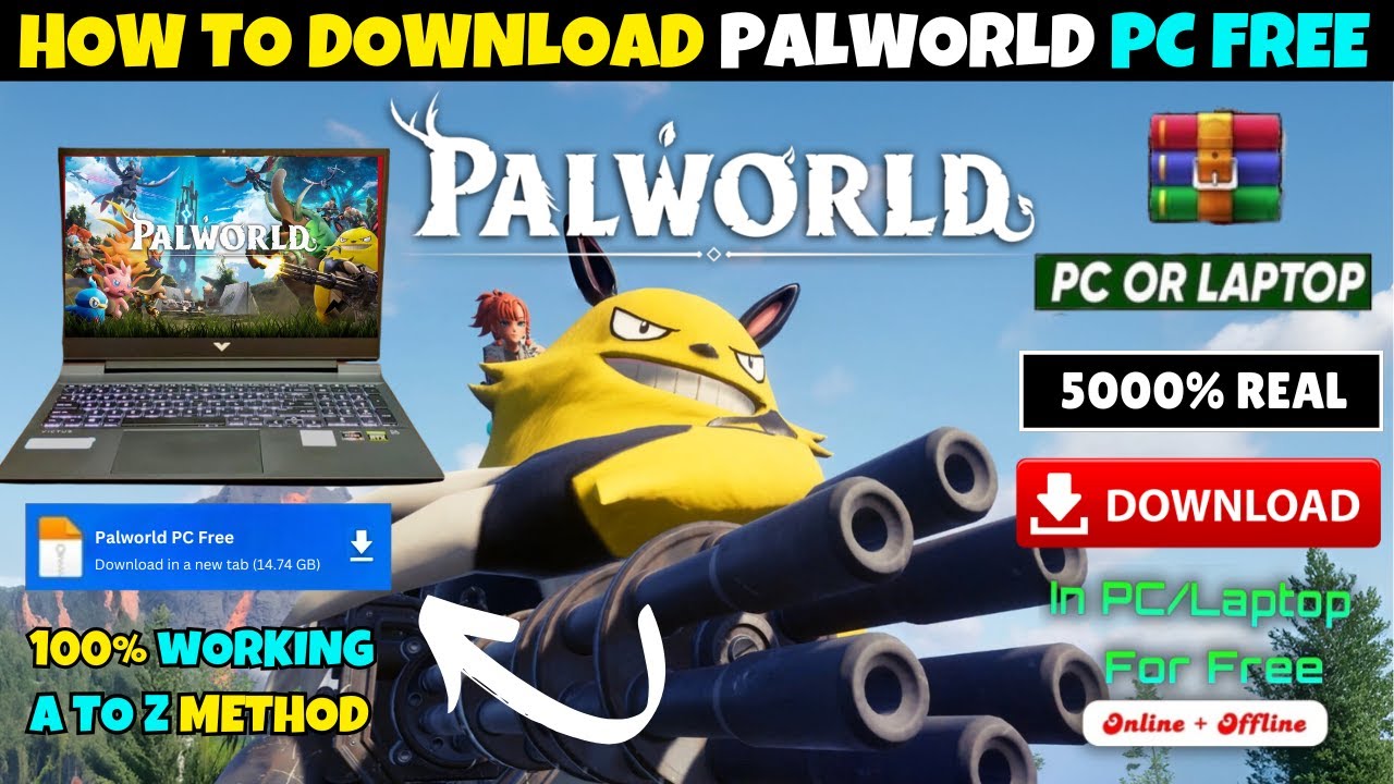 Как бесплатно скачать Palworld на ПК | скачать Palworld на мобильный | скачать Palworld на ПК бес...
