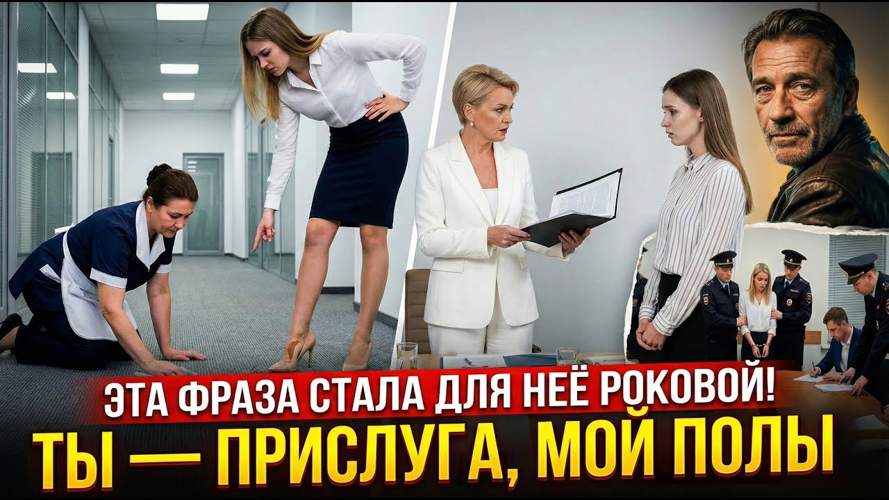 «ЛИЖИ МОИ ТУФЛИ, НИЩЕБРОДКА!» — Директриса унизила уборщицу. Она не знала, что это МАТЬ ОЛИГАРХА!