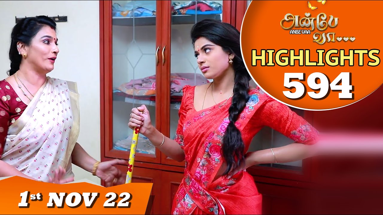 Anbe Vaa Serial | EP 594 Highlights | 1st Nov 2022 | Virat | Delna Davis | Saregama TV Shows Tamil