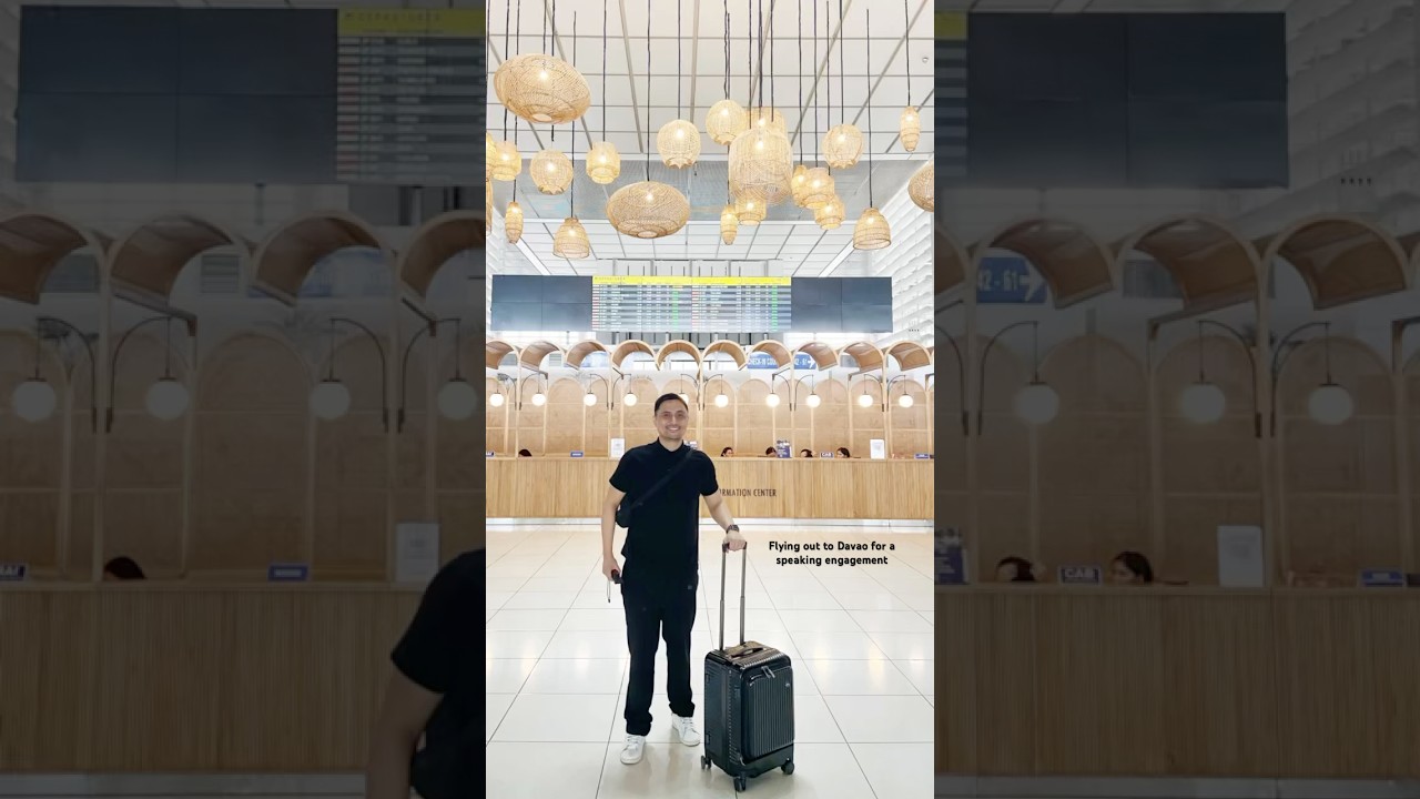 Flying out to Davao today for a speaking engagement.