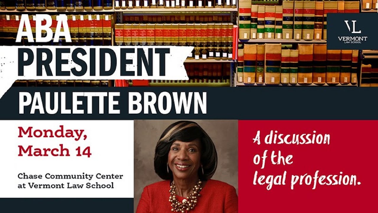 Mar 14, 2016   ABA President Paulette Brown