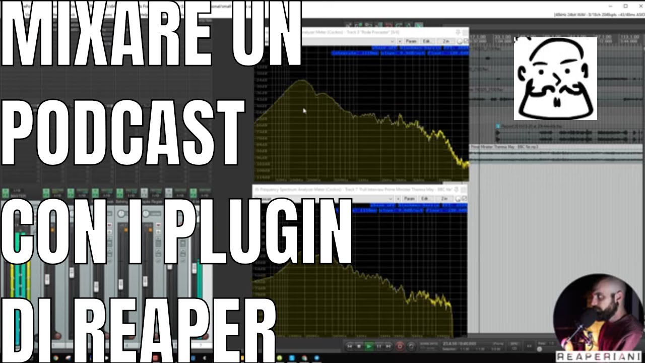 Mixare una puntata di un Podcast con i plugin integrati di Reaper