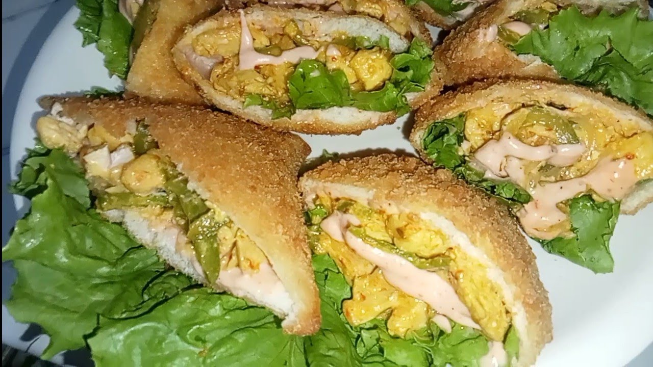 Malai Chicken Bread Pocket ll Iftar Special recipe ll Bread Snacks recipe