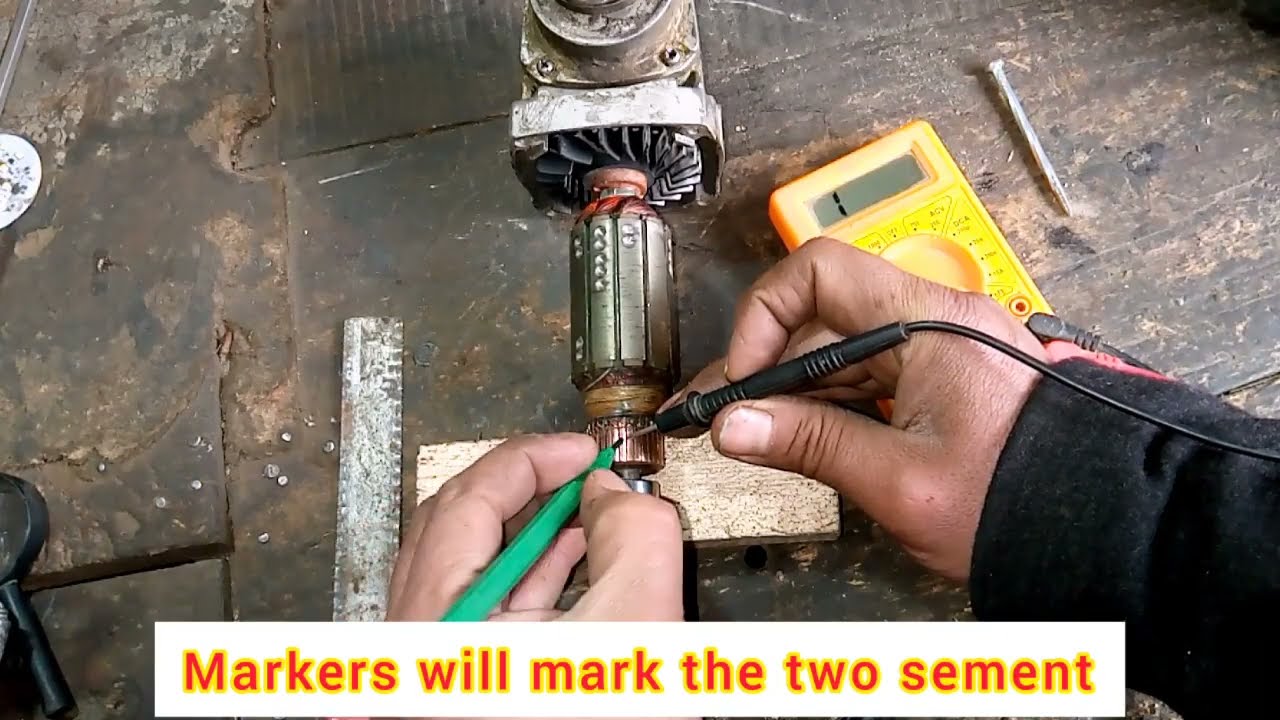 how to fix broken armature |sparking armature repair | solve armature commutator  connection