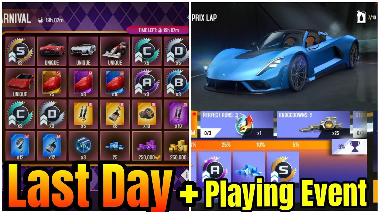 [ Asphalt 8 ] The LAST DAY Of *Mask Carnival!* 😀 | Playing Mask Carnival Event | Gameloft 