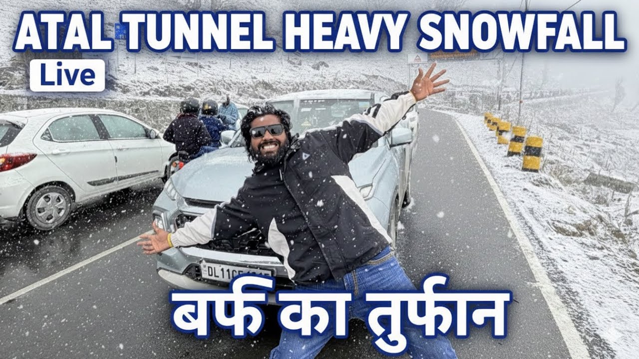 Atal Tunnel heavy snowfall - Manali Snowfall update | Sissu -koksar-solangvalley | 1st jan 2026
