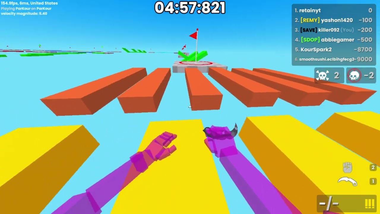 Kour.io parkour warmup