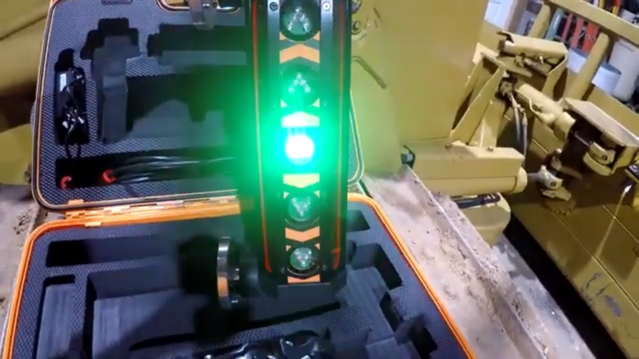 Laser setup for Cat D3C LGP Dozer
