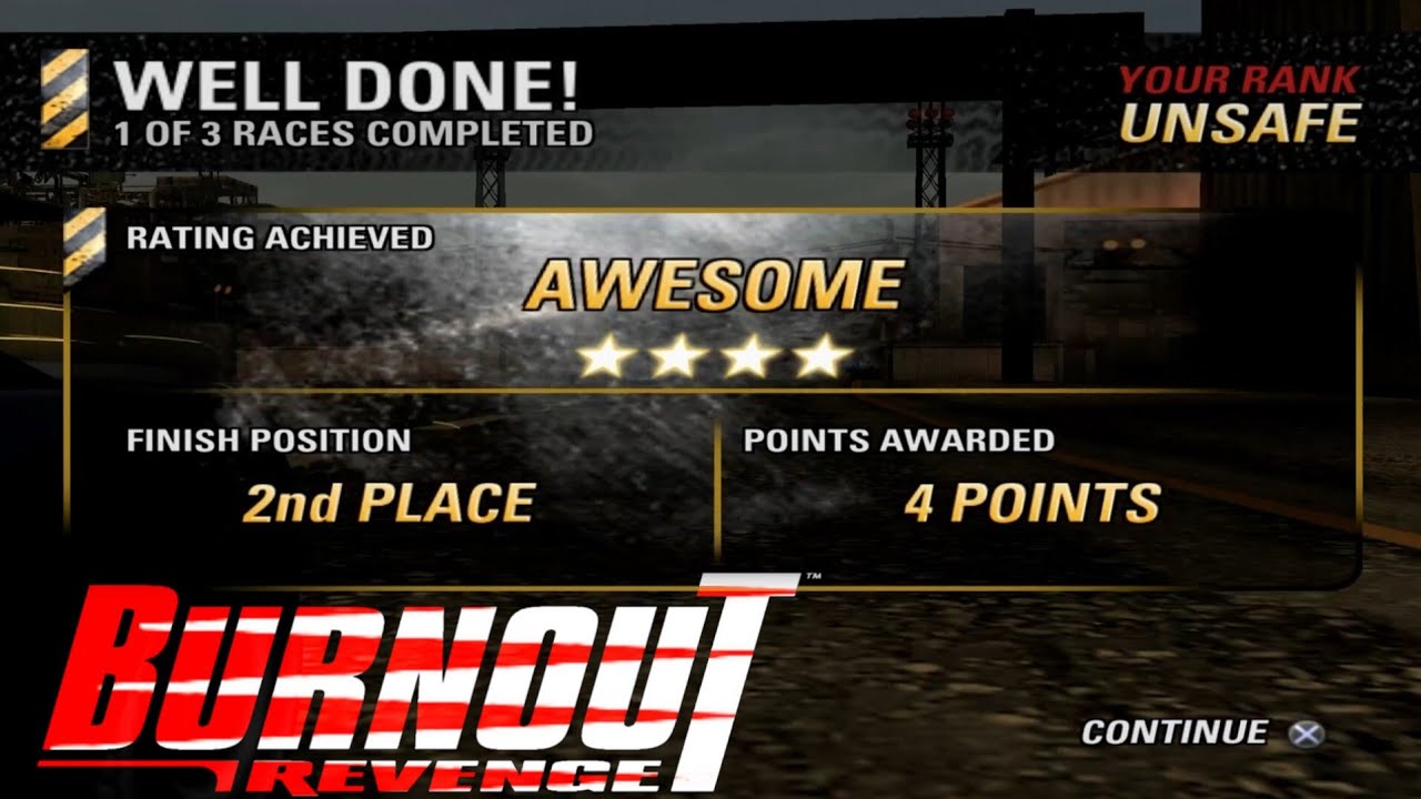 Race 1 of 3 | Grand Prix 1 | Motor City | World Tour | Burnout Revenge