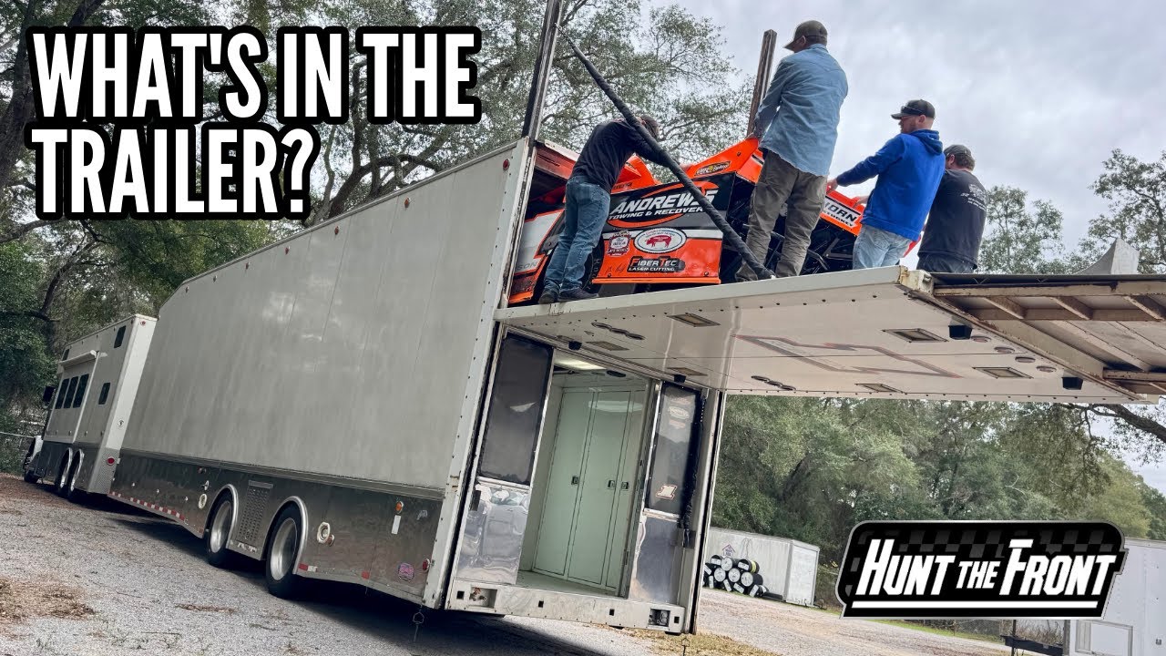 Surprises Inside! Our New Truck and Trailer Came with Race Cars and More