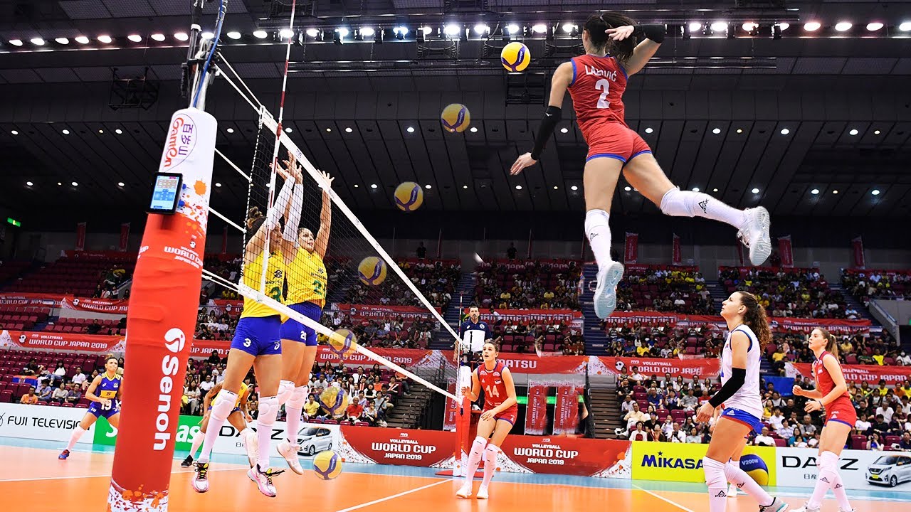 Monster Volleyball Best 3-rd Meter Spikes For All TIME  | HD |