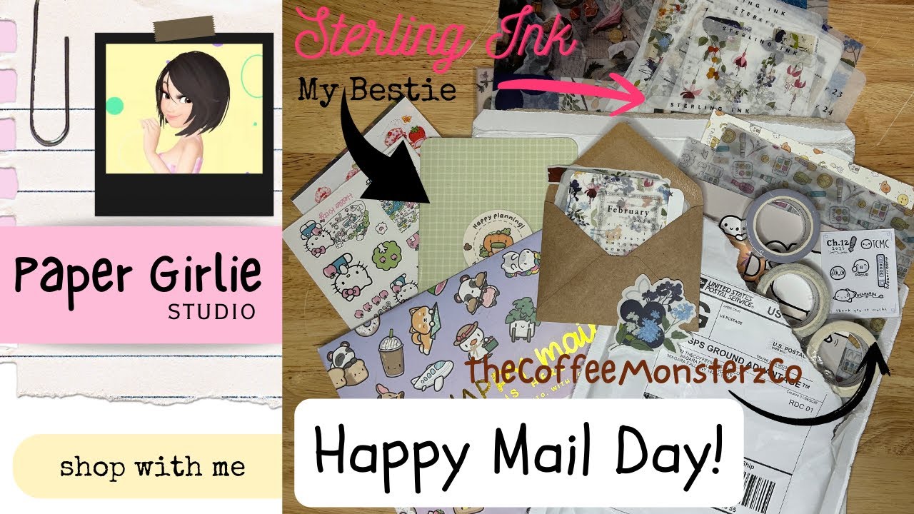 Happy Mail unboxing from my favorite stationery subscriptions and my bestie! #sterlingink  #tcmc