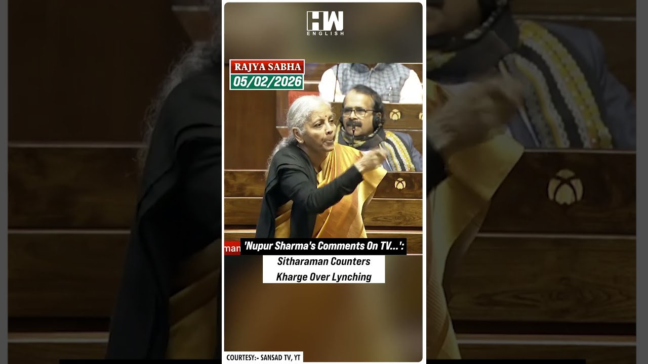 #Shorts | 'Nupur Sharma's Comments On TV...': Sitharaman Counters Kharge Over Lynching | Rajya Sabha