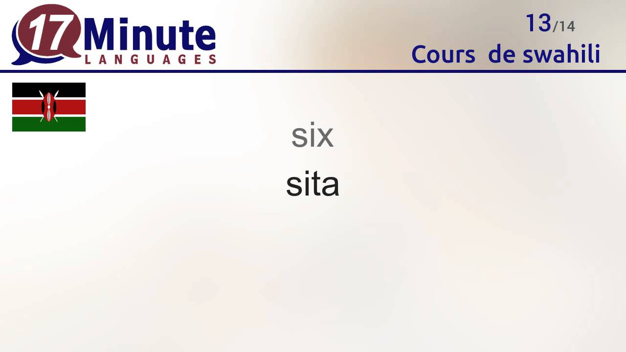 Cours  de swahili gratuit (vidéo)