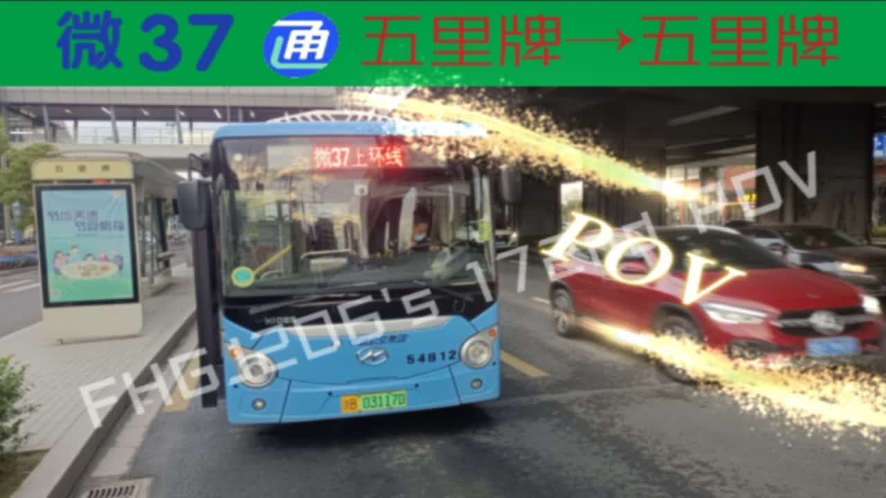 ［POV172］【合作POV5】宁波公交集团五分公司 微37路（下午环线）五里牌-五里牌全程第一视角POV