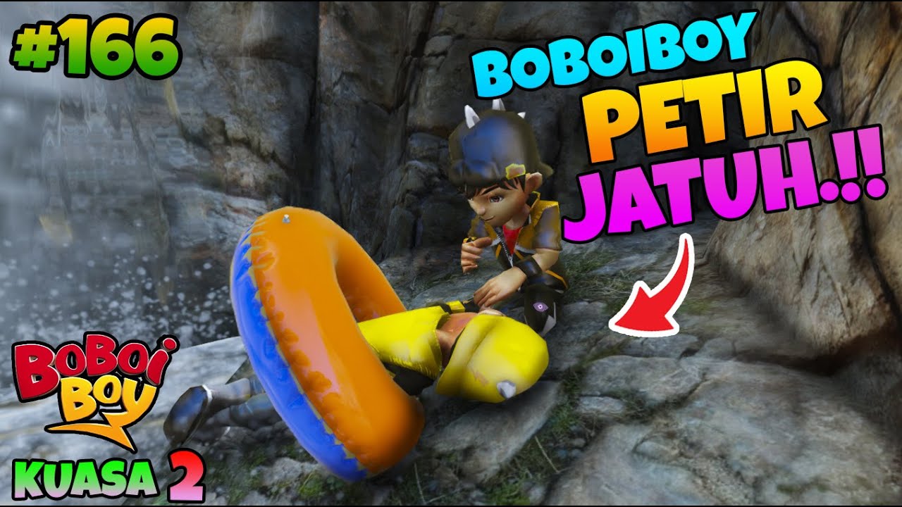 GTA 5 MOD BOBOIBOY KUASA PETIR JATUH DARI AIR TERJUN