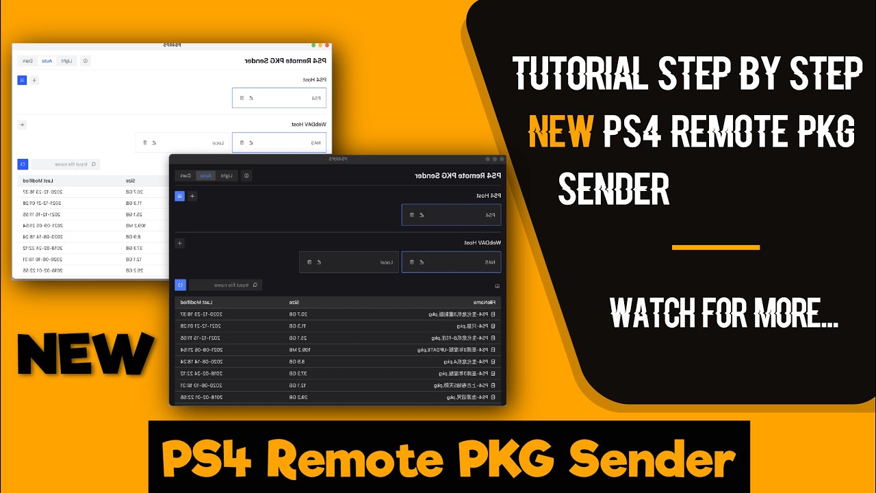 NEW PS4 Remote PKG Sender | Install Games, Themes, Apps From PC