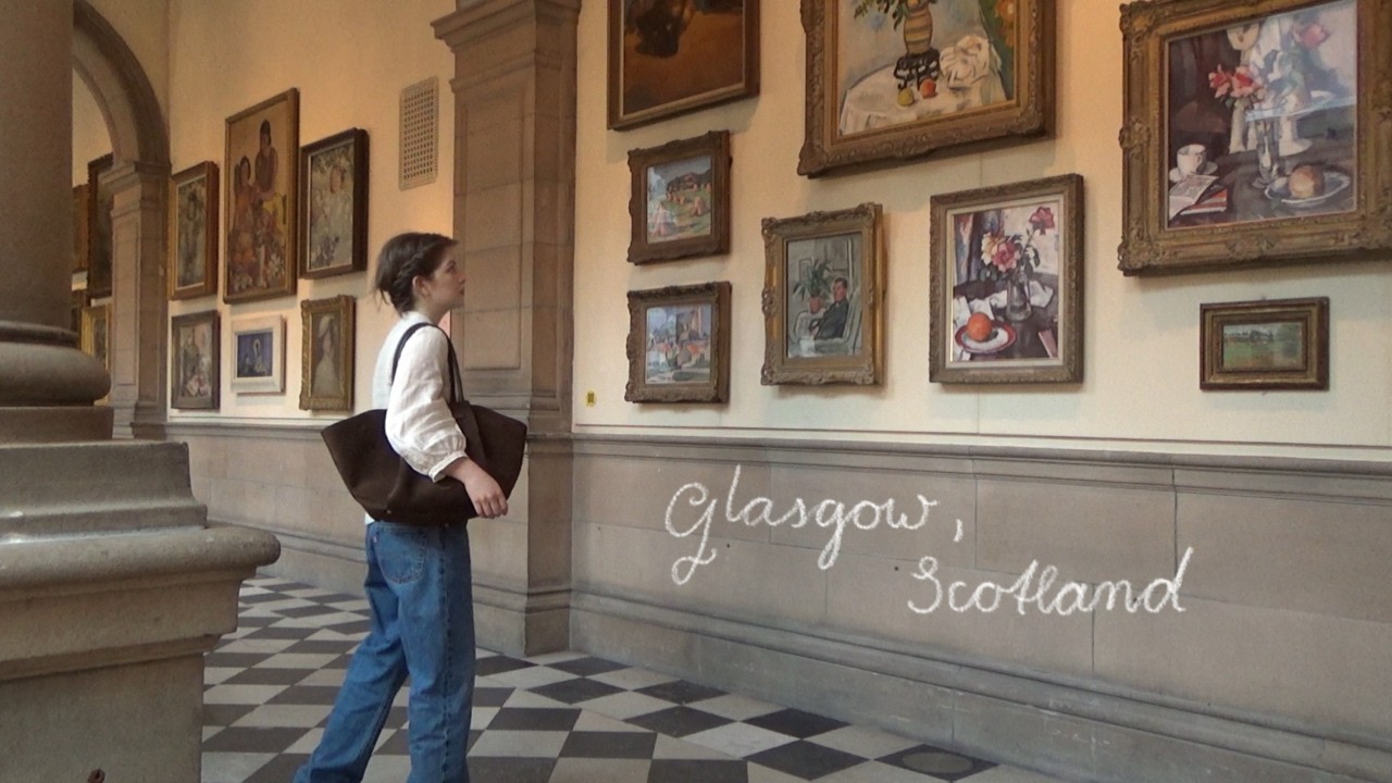 a day trip with the train to Glasgow, Scotland