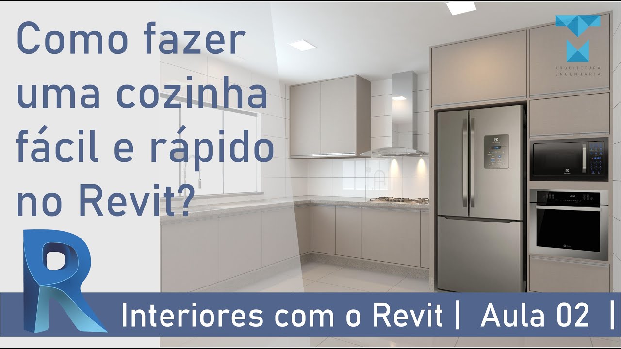 COMO FAZER INTERIORES NO REVIT 2020 | AULA 02 | COZINHA |