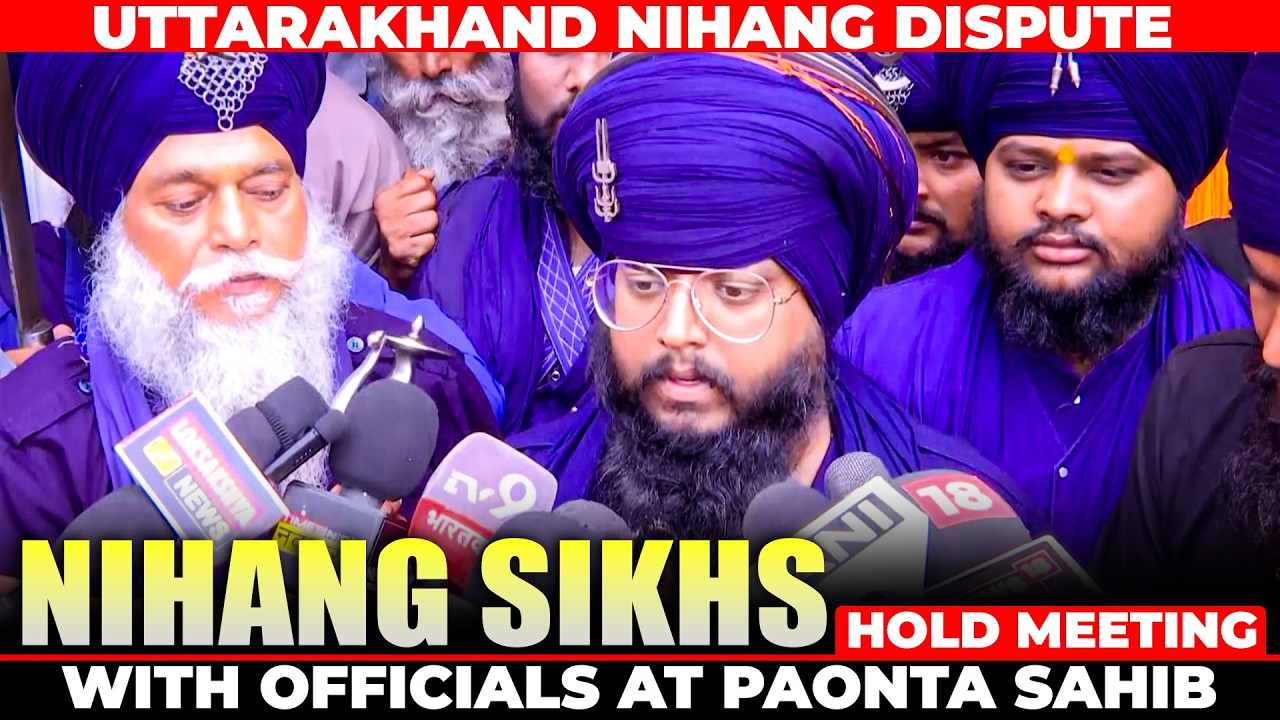 Uttarakhand Nihang Dispute: Nihang jathedar hold meeting with officials at Gurudwara Paonta Sahib