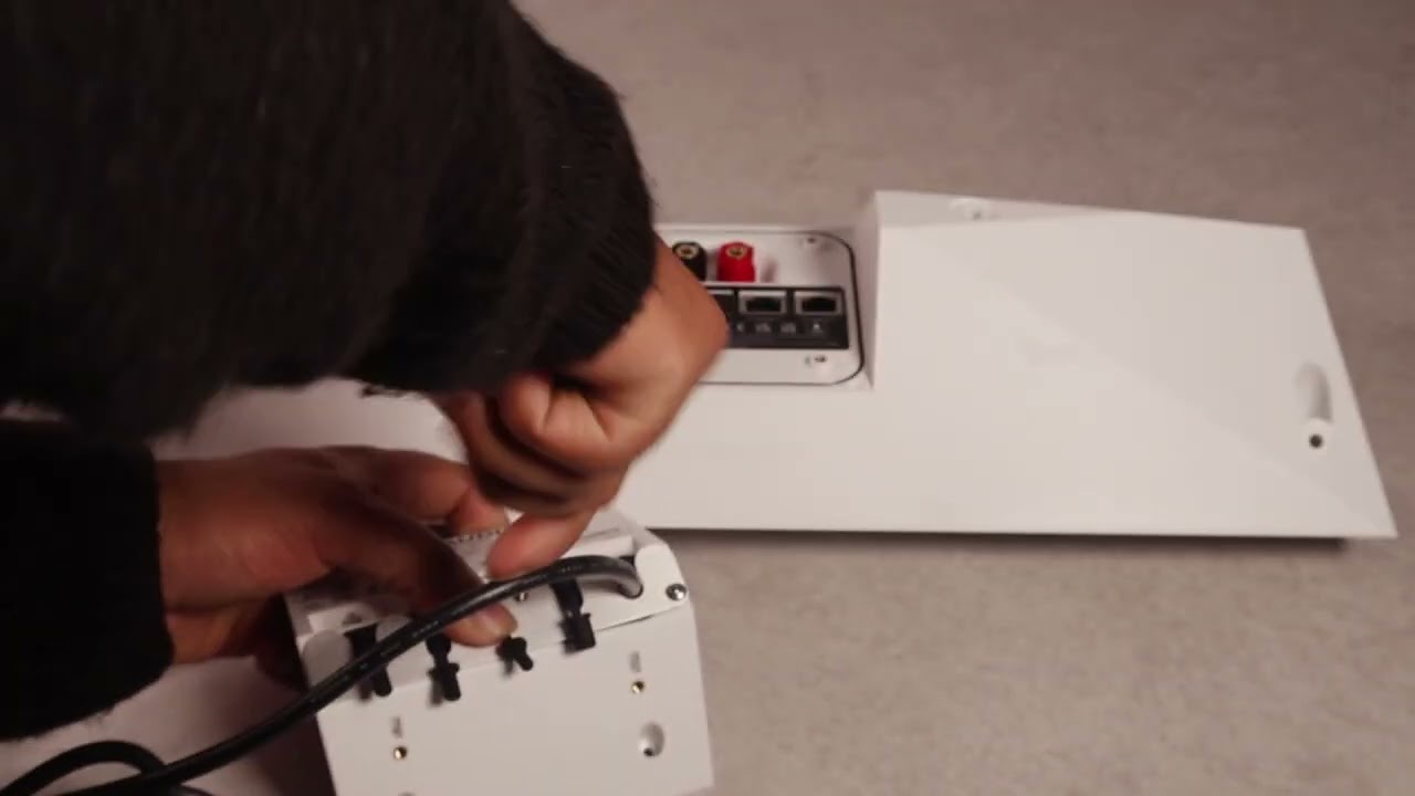 How to install cables correctly on the iO1 Indoor & Outdoor Speaker