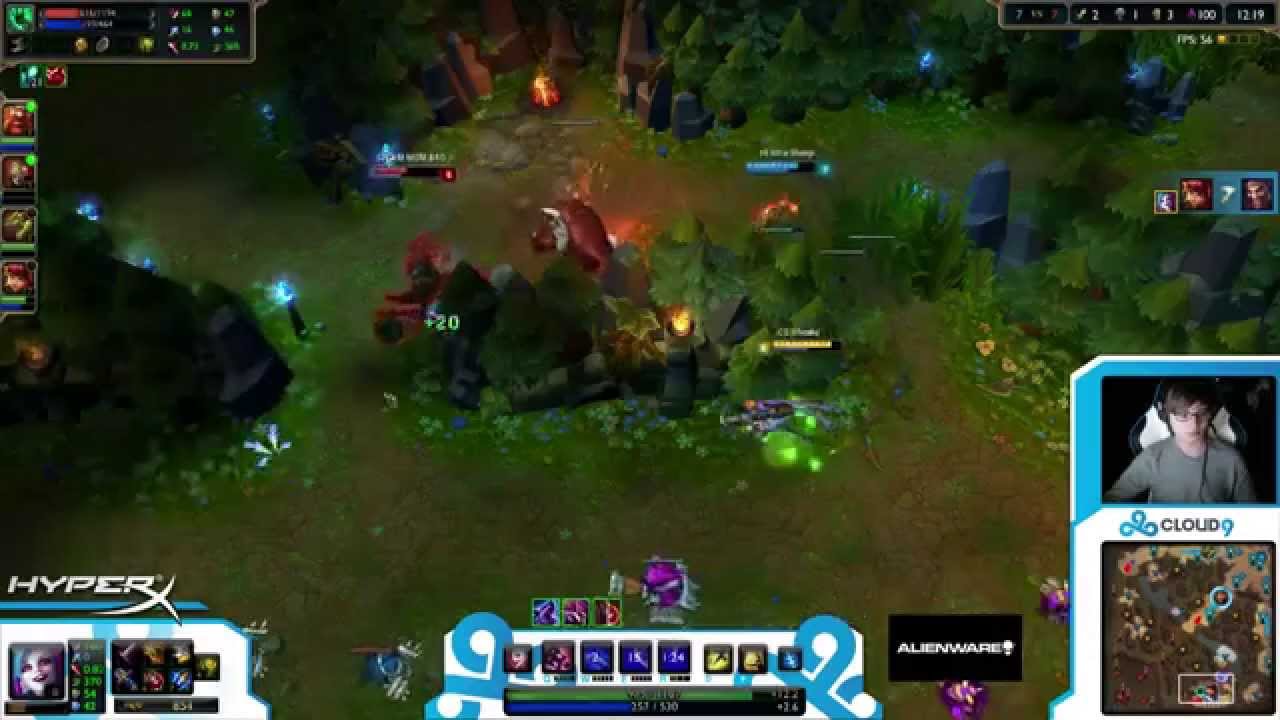 C9 Sneaky Jinx vs Draven [Challenger Ranked solo queue AD]
