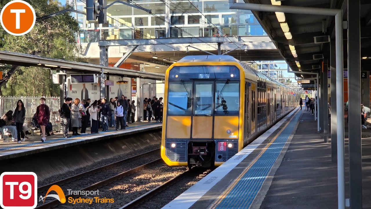 Sydney Trains Tangara T set T8/T42 train ride from Rhodes-Eastwood