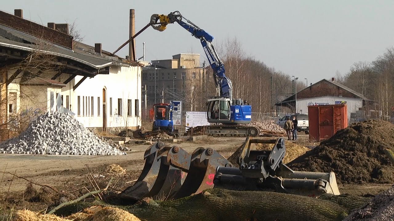 Baustart am ehemaligen Güterbahnhofgelände in Reichenbach