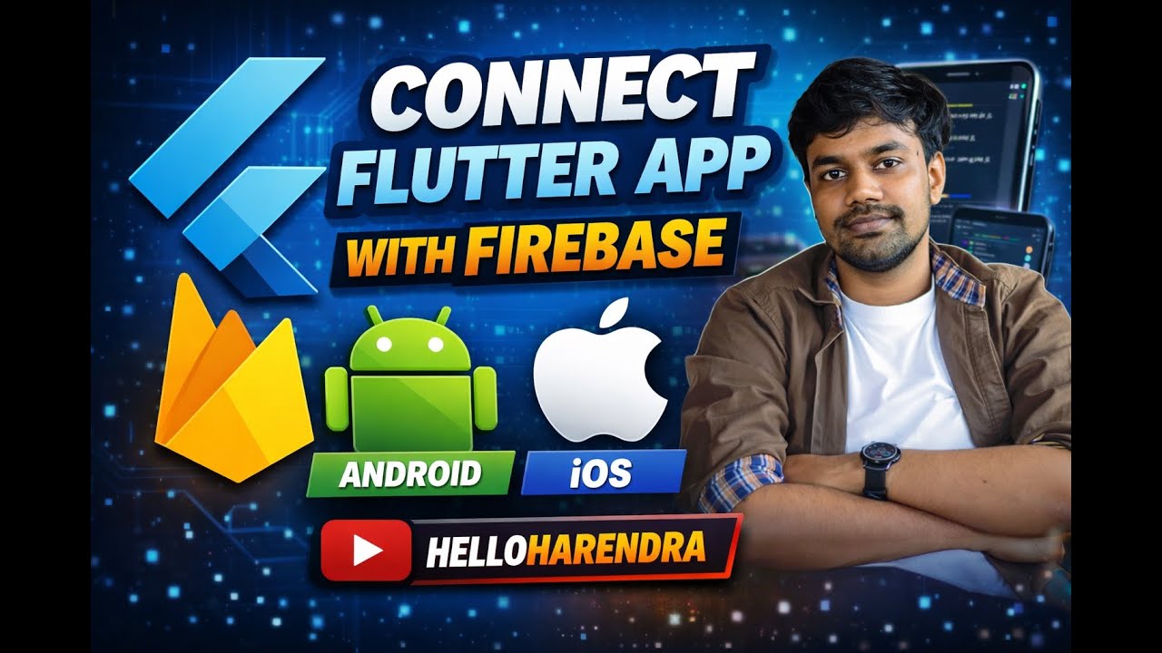 Connect Flutter App with Firebase | Android & iOS Complete Setup (Step-by-Step)