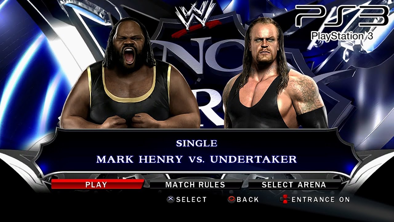 WWE SmackDown VS Raw 2010 PS3 - Mark Henry VS Undertaker [2K][mClassic]