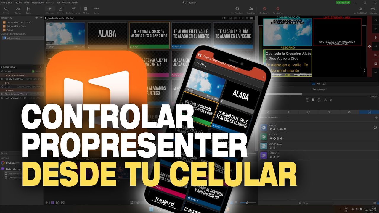 📱✨ CONTROLAR #propresenter desde tu CELULAR (Guía FÁCIL 2025)