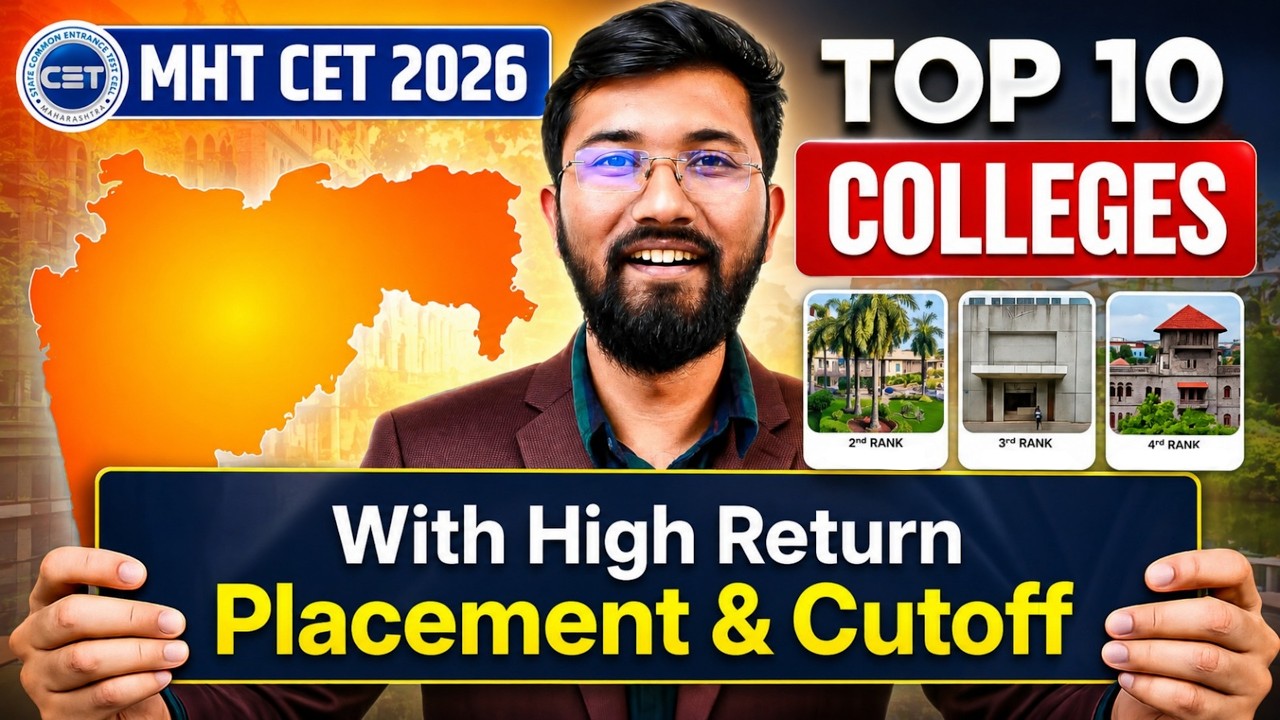 Top 10 High ROI Engineering Colleges  MHT CET 2026 🔥 Best Placements, Lowest Fees & Cutoff Analysis