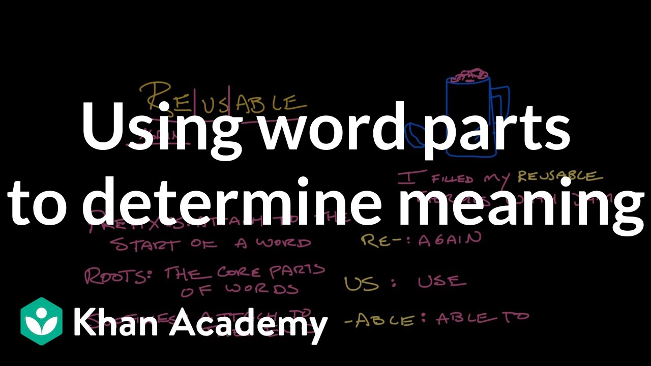Using word parts to determine meaning | Reading | 5th Grade | Khan Academy