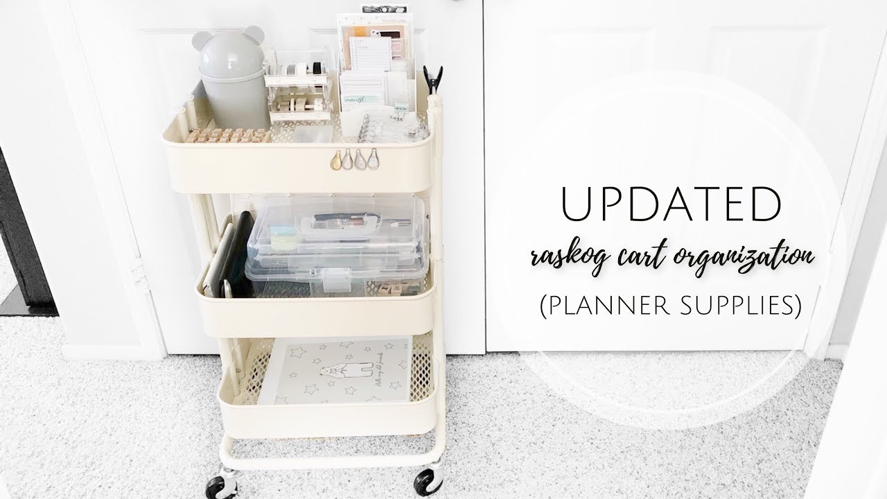 Raskog Cart Organization (Planner Supplies) Updated